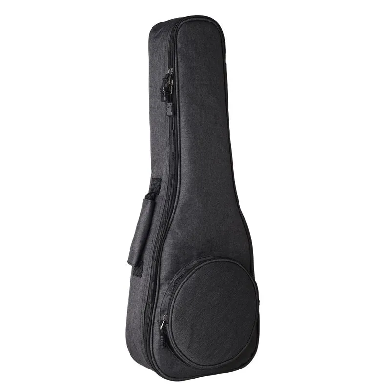 23inch black Новые хлопковые Гавайская гитара 23 дюймов укулеле сумка Мягкий чехол Водонепроницаемый Ткань Оксфорд Ukelele Гавайи четырехструнная гитара рюкзак - Цвет: 23inch black