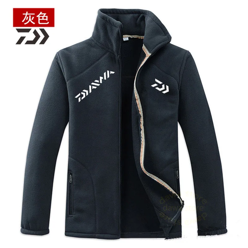 

New Autumn Winter Fishing Clothes Men Daiwa Solid Pocket Zipper Fishing Jacket Tracksuit Casual Jacket Men Outdoor Sports Coat