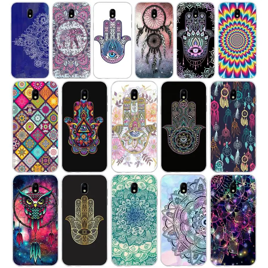 74Sd Hamsa Hand Of Fatima Custodia Morbida In Silicone Tpu Cover Per Samsung J3 J5 J7 2015 2016 17 J2 Prime J6 Plus 2018
