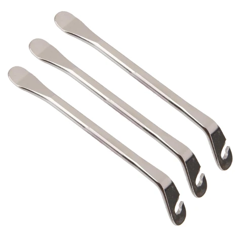 3 Pcs Bicycle Crowbar Bike Flat Steel Pry Bar Tire Stick Opener Tool