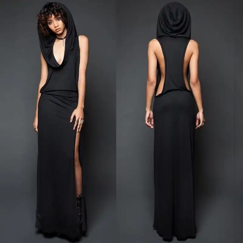 open side maxi dress
