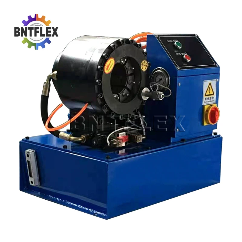 P38 model Compact body 1-1/2 inch hydraulic high pressure hose crimping machine for sales with 8 sets of dies 6
