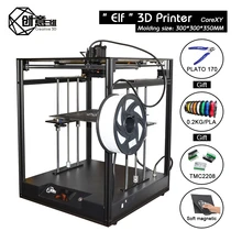 Creative3D BestNew CoreXY Elf двойной z axis 3d Принтер Высокоточный алюминиевый профиль рама большая площадь