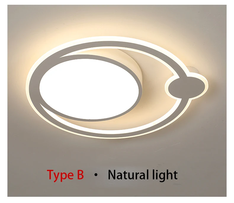 Светодиодный потолочный светильник, круглое внутреннее современное освещение для спальни, гостиной, столовой, кухни, потолочные светильники с заподлицо