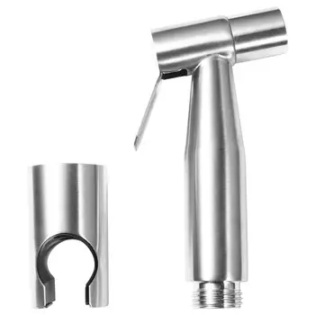 

1 Set 304Stainless Steel Electroplated Spray Bidets Handheld Bidet Pressure Boost Washing Toilet Shower Head Shower Holder