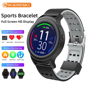 

Alarm Clock Smart Band Sleep Monitoring Wristband B5 Heart Rate Round Screen Bracelet Step Counting GPS Reminder Touch Control
