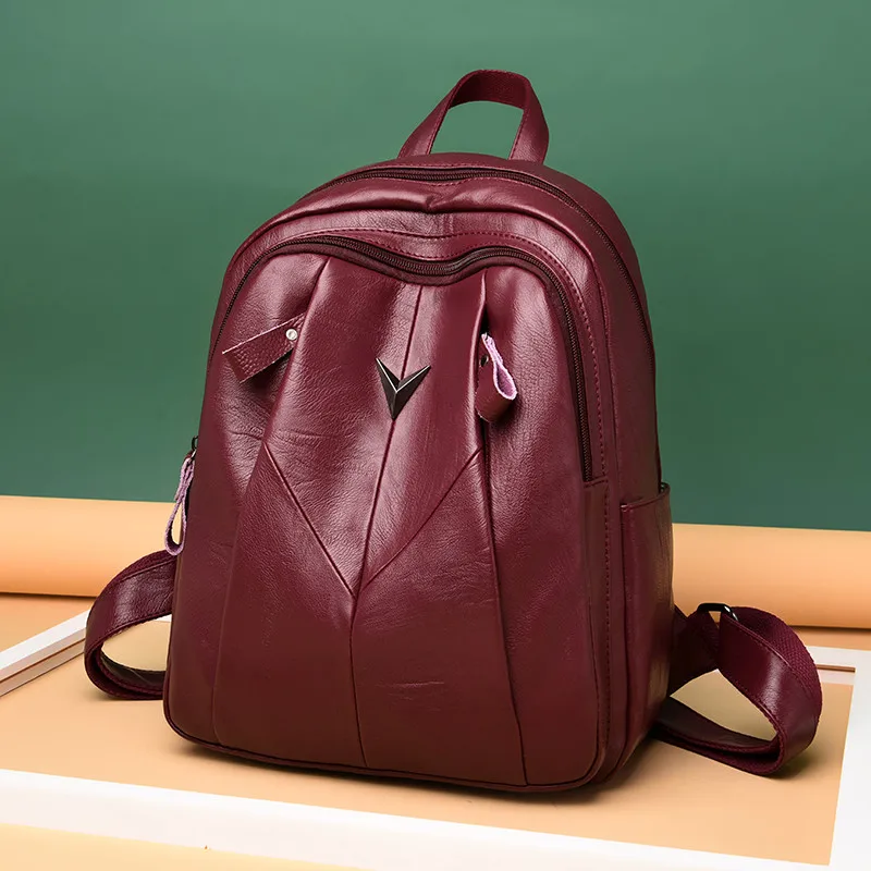 Женские кожаные рюкзаки, женская сумка через плечо, Sac A Dos, женский рюкзак, школьные сумки для девочек, Повседневная дорожная сумка, Mochila, Новинка