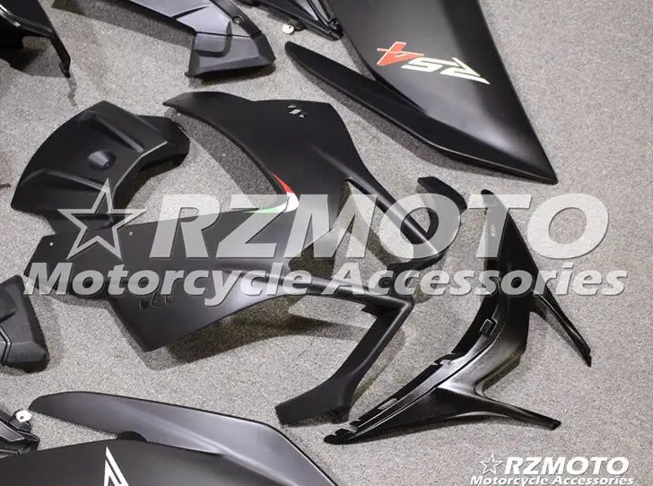 Мотоцикл инъекции ABS Полный обтекатели комплект подходит для Aprilia RS4 50 125 2012 2013 12 13 14 15 тела набор черный матовый