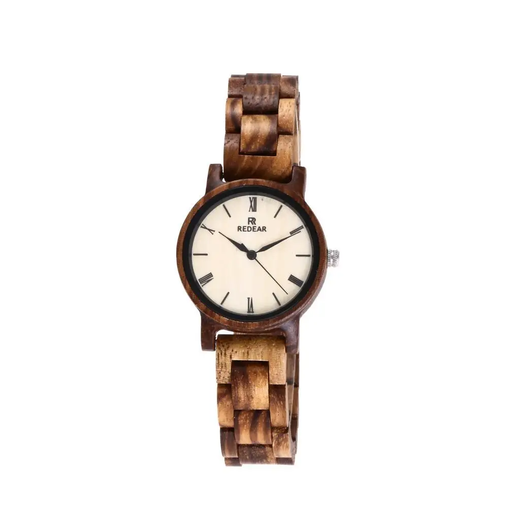 MS Zebra деревянные фабричные точечные новые наручные часы с маленьким циферблатом A берется на Amazon Горячий стиль деревянный стол