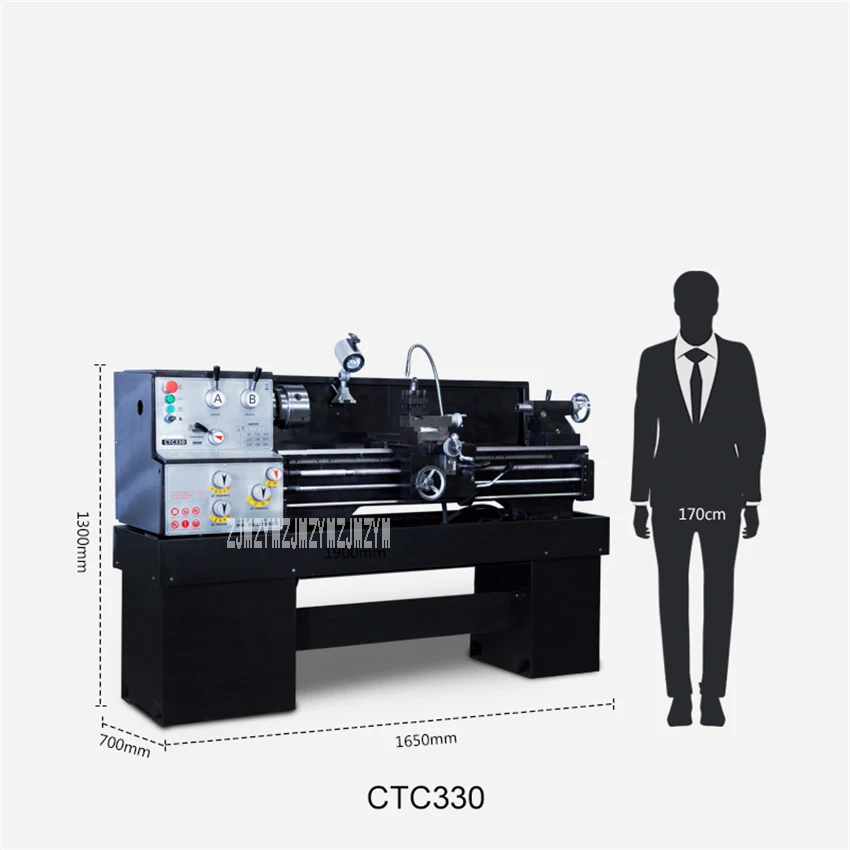 CTC330 промышленный сверхмощный Настольный Токарный станок бытовой обрабатывающий станок мини-токарный станок обычный маленький токарный станок 220 В/380 В 2 кВт