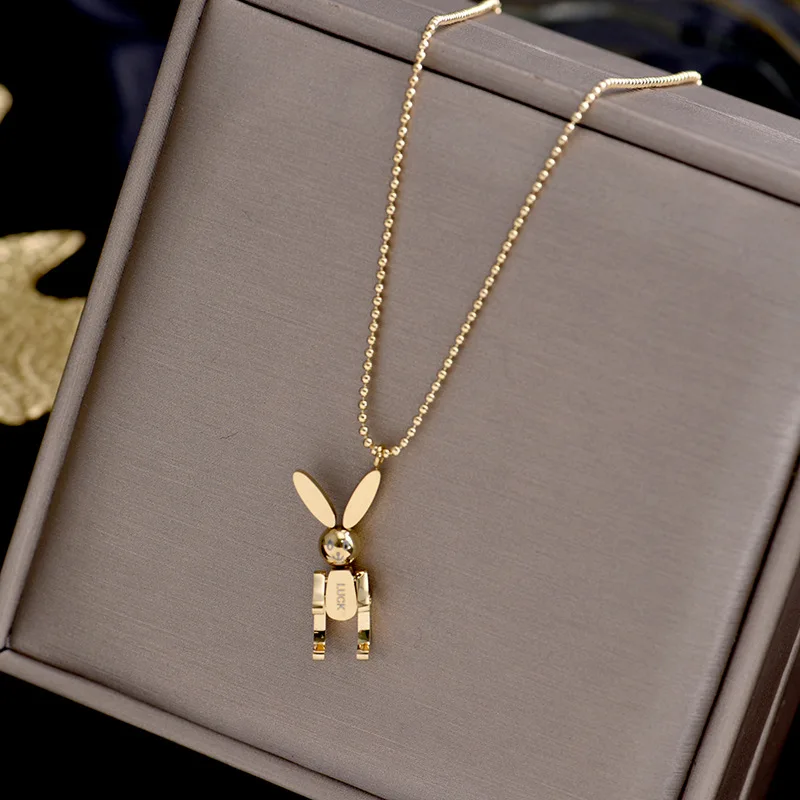 Trendy Mechanical Luck Rabbit Pendant 