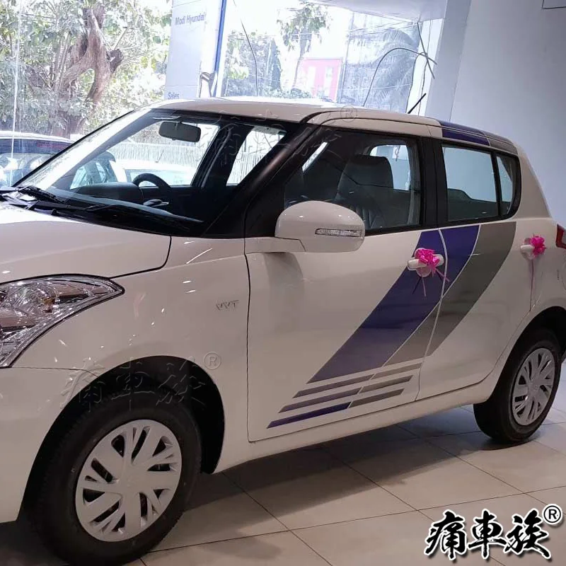 Автомобильная наклейка для Suzuki Swift, внешняя декоративная наклейка для двери, Swift Racing, Модифицированная Автомобильная наклейка, покраска, пленка