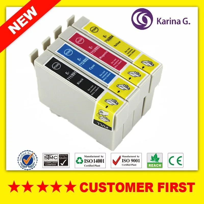 Совместимый для T0891 T0711 чернильный картридж для Epson Stylus D78 D92 D120 DX4000 DX4050 DX4400 DX4450 и т. Д