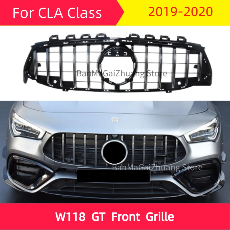 C118 GT Передняя решетка для mercedes CLA Class 2019 2020 W118 CLA250 CLA200 CLA220 ABS спортивный передний