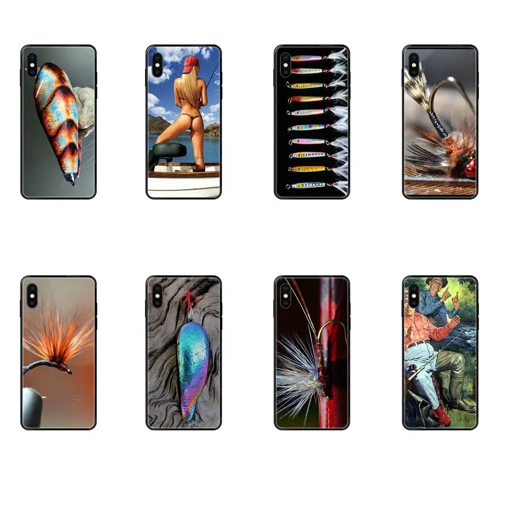 Soft TPU Black Cases For Galaxy A10S A20 A20S A20E A21S A30 A30S A40 A50 A70 A71 A70E A5 A6 A7 A8 A10 Fishing Tackle Lures | Мобильные