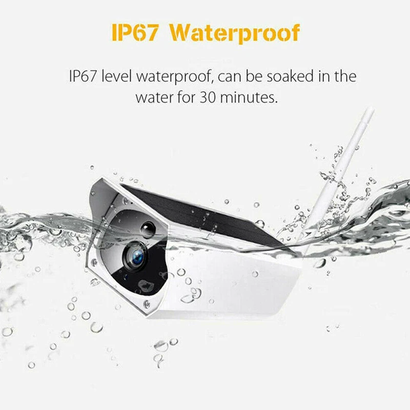Wireless Solar Outdoor WiFi IP Camera 1080P HD Security Surveillance Waterproof Camera UND Sale