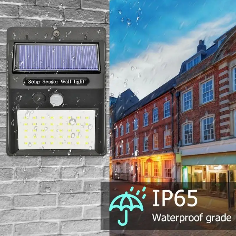 40LED солнечное освещение датчик движения водонепроницаемый уличный двора дорожка лампа наружного освещения энергосберегающая лампа Прямая поставка