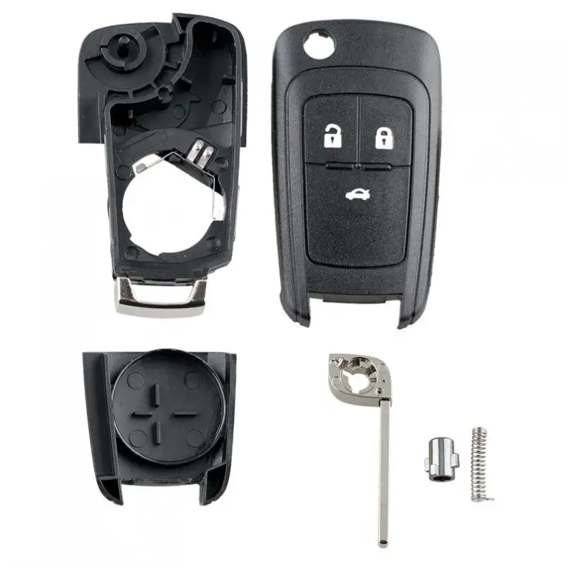 3 кнопки брелок для ключей автомобиля чехол Замена Флип складной пульт дистанционного управления чехол подходит для Opel Vauxhall Astra Insignia Vectra Corsa Zafira