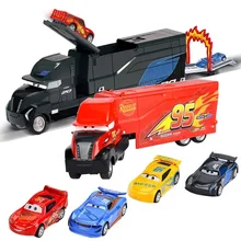 Disney Pixar Cars 3 Lightning McQueen Jackson Storm Cruz Mater Mack Uncle Truck 1:55 автомобиль из литого металла модель мальчик подарочный набор игрушка