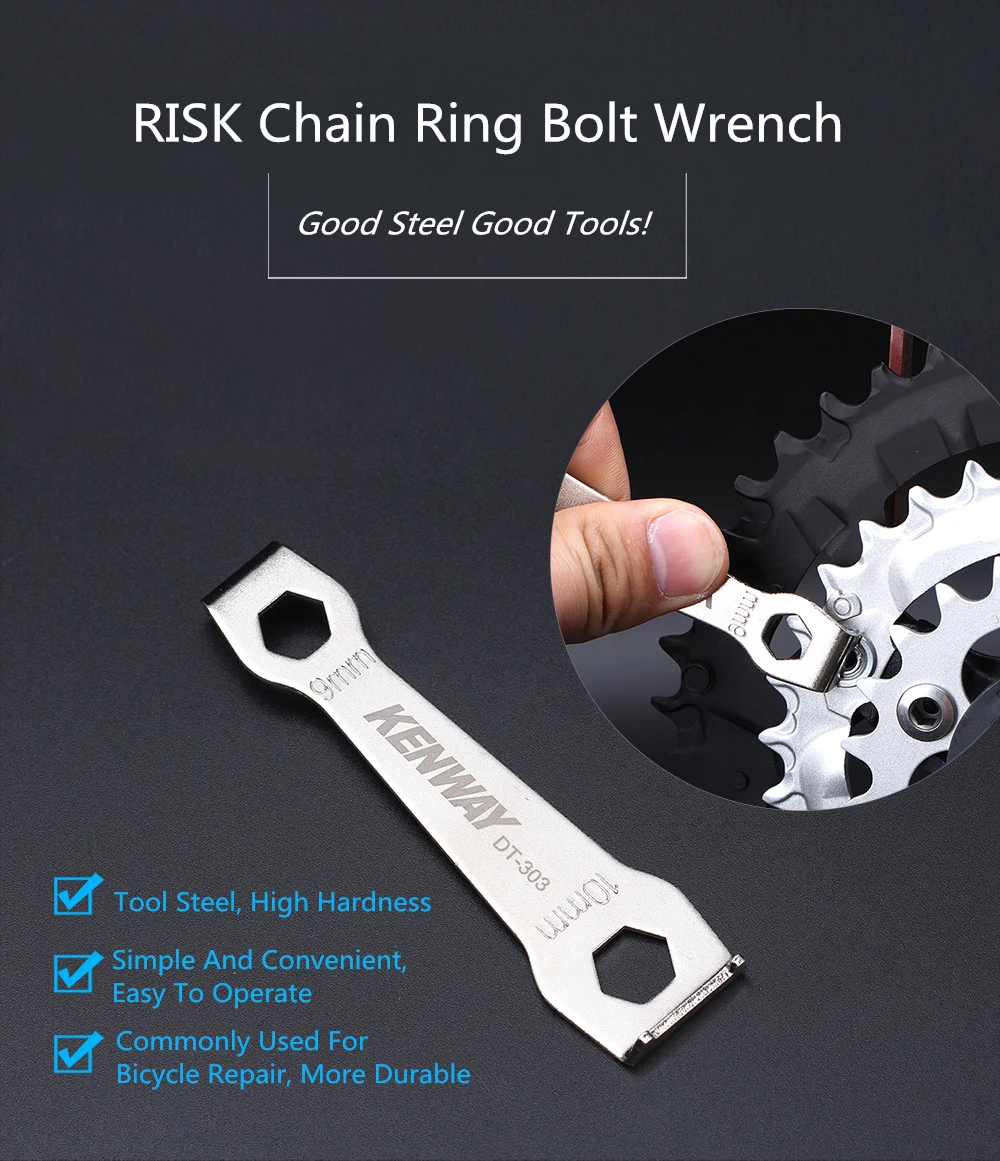 Bicycle Maintenance & Tools Bike Chainring Nut Wrench Peg Bolt Spanner