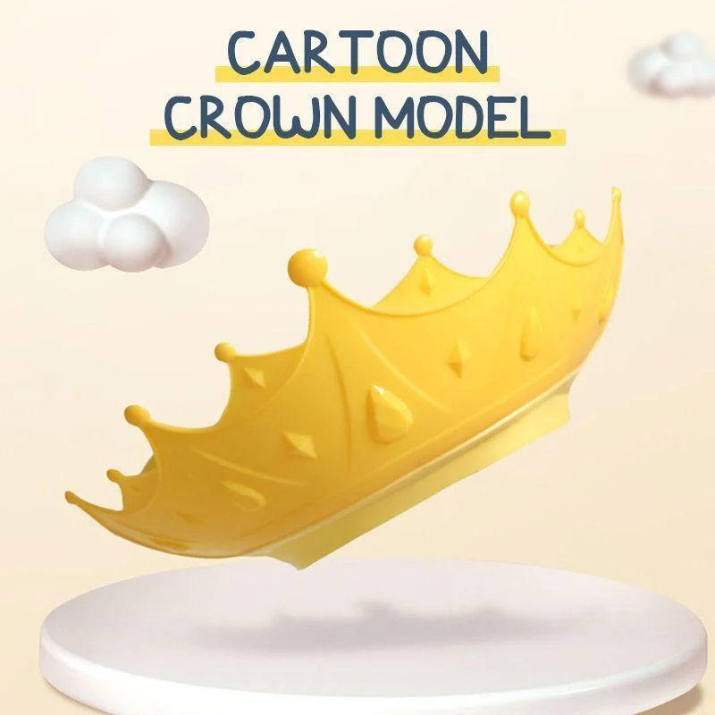 Crown Adjustable Baby Shower Cap Shampoo Bath Wash Hair Shield Hat Protect Children Waterproof Prevent Water Into Ear for Kids 4