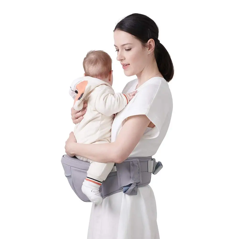 2233-934b8a.jpg Sunveno Ergonomic Baby Carrier Infant Hip seat Carrier Kangaroo Sling Front Facing Backpacks for Baby Travel