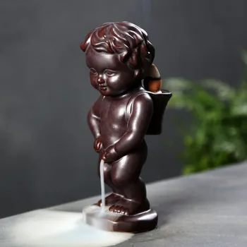 

Backflow Incense Burner Ceramic Pee Boy Porcelain Incense Cones Stick Holder Use In Home Office Teahouse Creative Home Decor