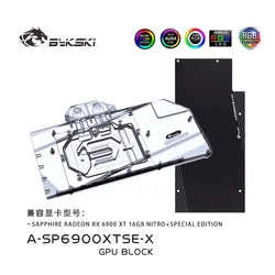 Bykski – bloc d'eau pour carte graphique sapphire radeon RX6900XT 16G NITRO + spec, refroidisseur de GPU A SP6900XTSE X 