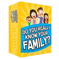Você realmente conhece sua família? Abertura de conversa família festa cartão de jogo adulto criança pai criança jogo de cartas jogos de tabuleiro
