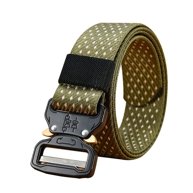 Outdoor Protection Belt Waist Support Tactical Belt Quickdrying Automatic Buckle Polyester Adjustable Tactical Hunting Waistband