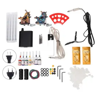

Complete Tattoo Kit Tattoo Machine Tattoo Inks Tattoo Clip Cord for Beginners Professional Tattoo Artists for Starter 90-265V