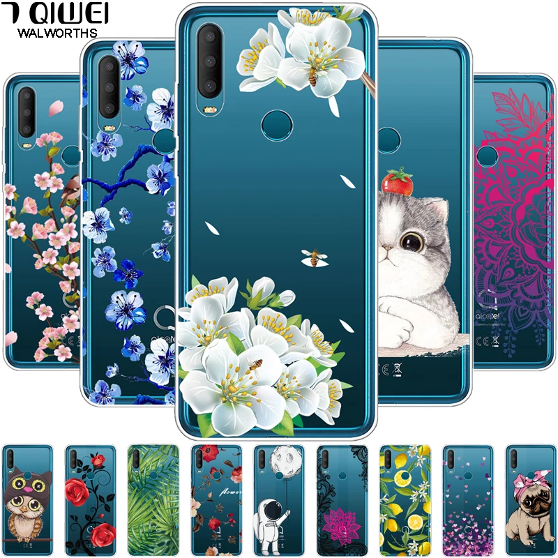 For Alcatel 1SE 2020 Case Transparent Soft TPU Cover Light 4087U Silicone Clear Bumper 1 SE 5030F | Мобильные телефоны и