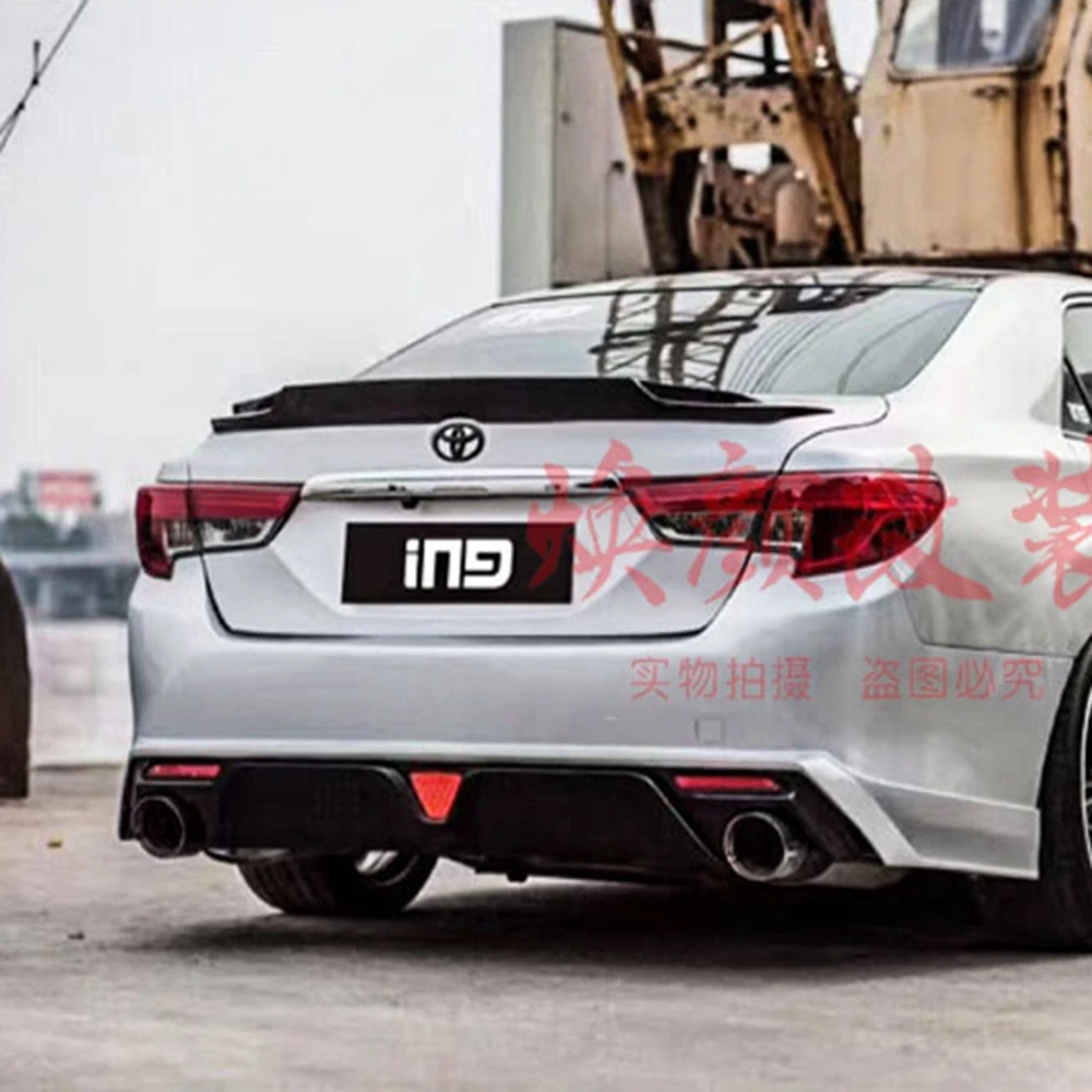 

For TOYOTA Mark X Spoiler 2010-2018 REIZ spoiler High Quality Carbon Fiber Rear Trunk Spoiler