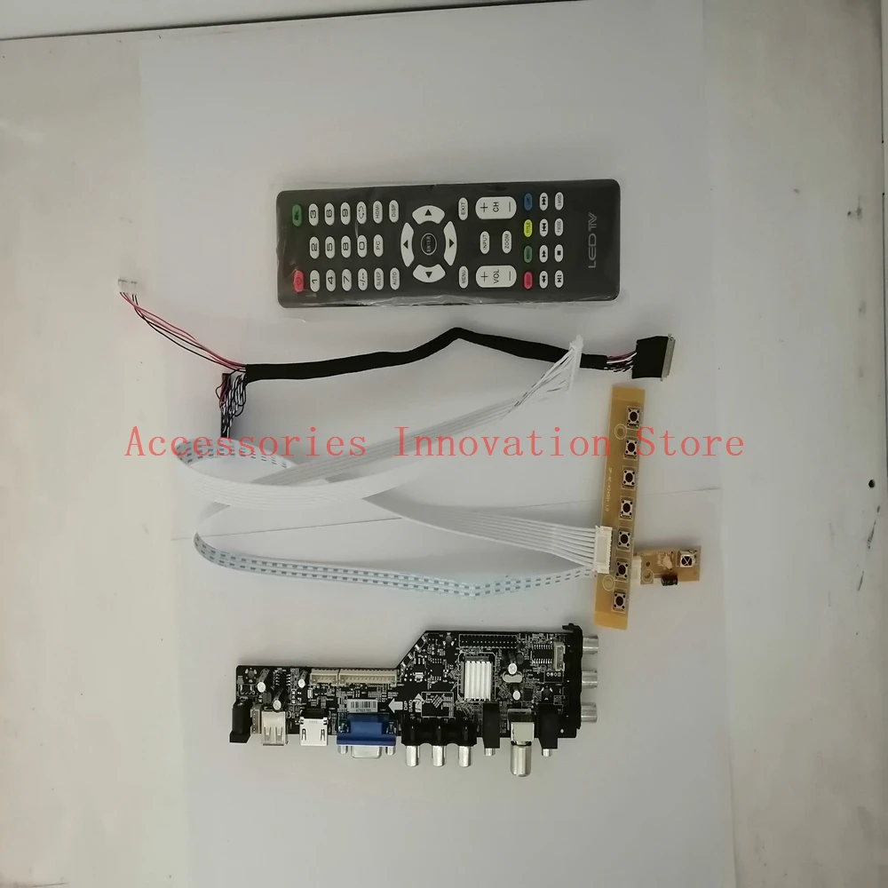 Monitor Dvb-t Dvb-c Digital Kit N156bge N156b6 Lp156wh2 Lp156wh4 tv Mais Hdmi Mais Vga Mais Usb Laptop Lcd Led Controle de Tela Placa Driver