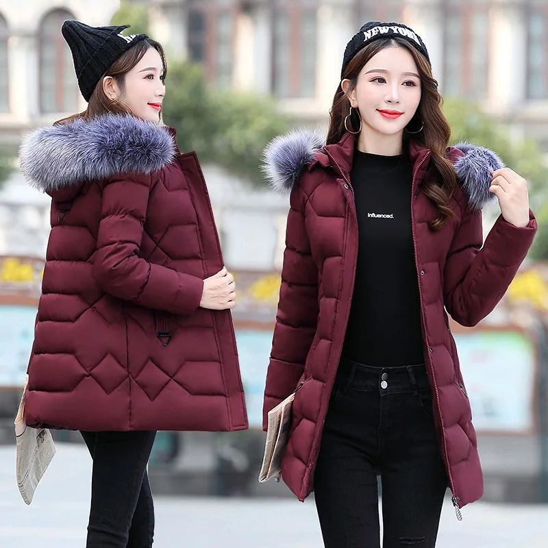

Loose-Fit Elegant Versatile by Age Simple And Elegant Fashion Cute Slim Fit Mid-length Polyester Others Cotton-padded Clothes/