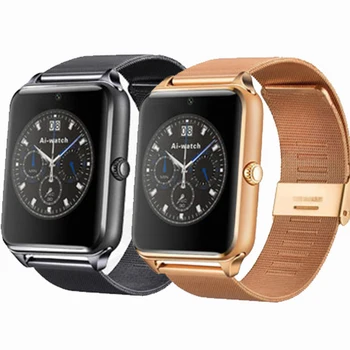

GT08 Plus Metal Strap Smart Watch Z60 Bluetooth Wrist Bracelet Smartwatch Support Sim TF Card Android Watch pk IWO 8 Watches