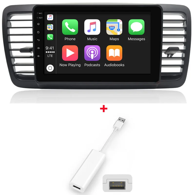 Add CarPlay Для Subaru Outback Legacy 2004~ 2009 Автомобильный Android мультимедийный плеер Автомобильный Радио gps навигация большой экран Зеркало Ссылка - Цвет: Add CarPlay