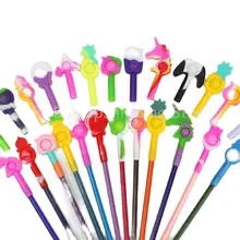 Capuchon de crayon anti Stress à fossettes simples, jouet sensoriel à presser, bulle à pousser
