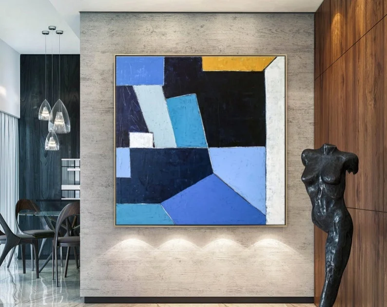

Geometry Wall Art Minimal Expressionism Modern Painting Wall Art On Canvas Original Large Acrylic Canvas Abstract Painting