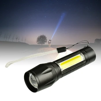 

Super Bright 4-Mode COB Mini LED Light Tactical Flashlight Outdoor Light Super Bright Mini LED Light Torch Lamp
