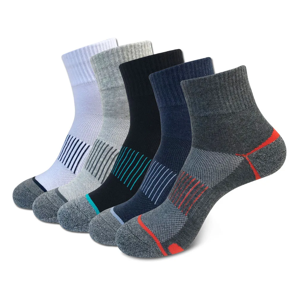 

5 Pairs Running Football Sport Socks Compression Quick-Drying Breathable Deodorant Outdoor Basketball Cycling Travel Socks