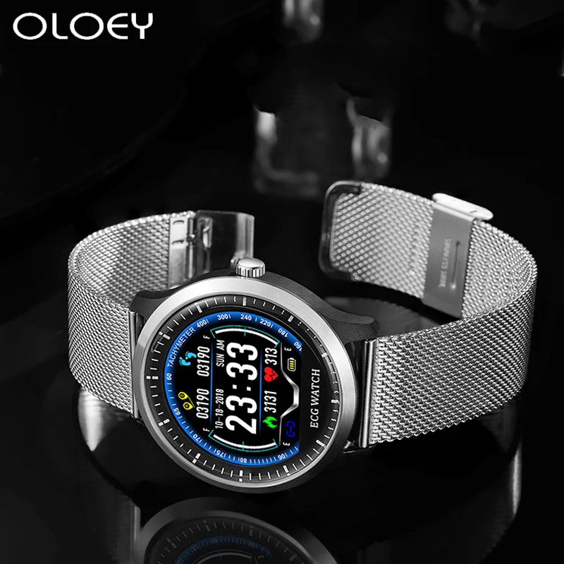 2020 New ECG + PPG Smart Watch Men IP67 Waterproof Sport Fitness Heart Rate Monitor Blood Pressure Smartwatch For The Aged |