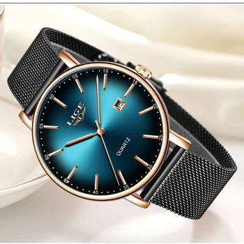 

2020 Watch Women Simple Fashion LIGE Top Brand Quartz Watch Luxury Creative Waterproof Date Casual Ladies Watch Relogio Feminino