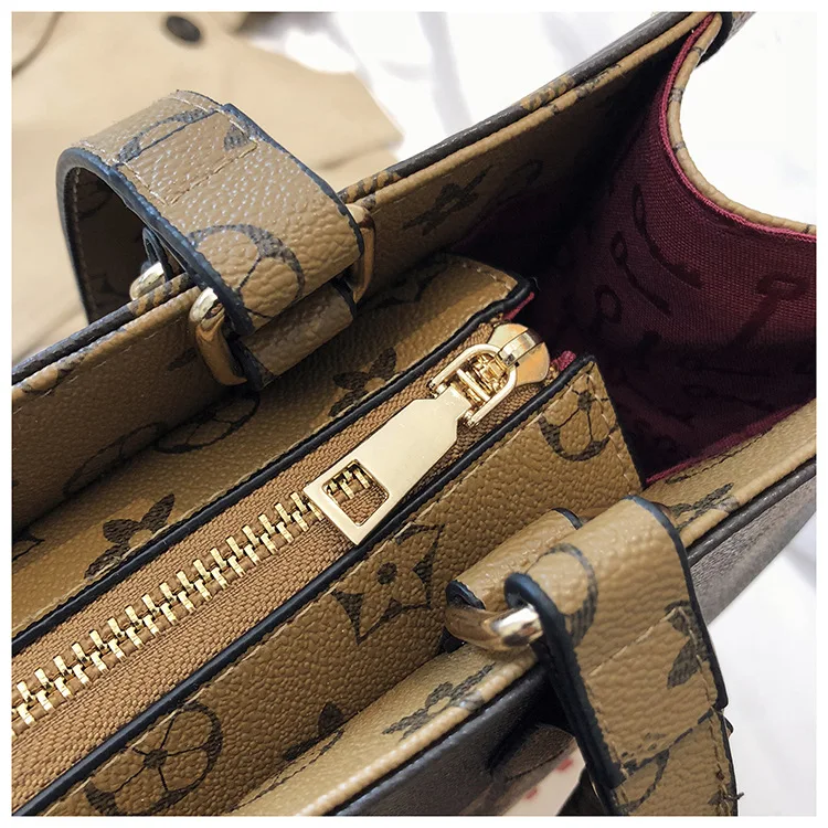 Клатч в стиле ретро с цветочным узором, большая сумка на плечо, сумка луи, женские сумки через плечо, роскошные брендовые кожаные сумки для, 2 цвета