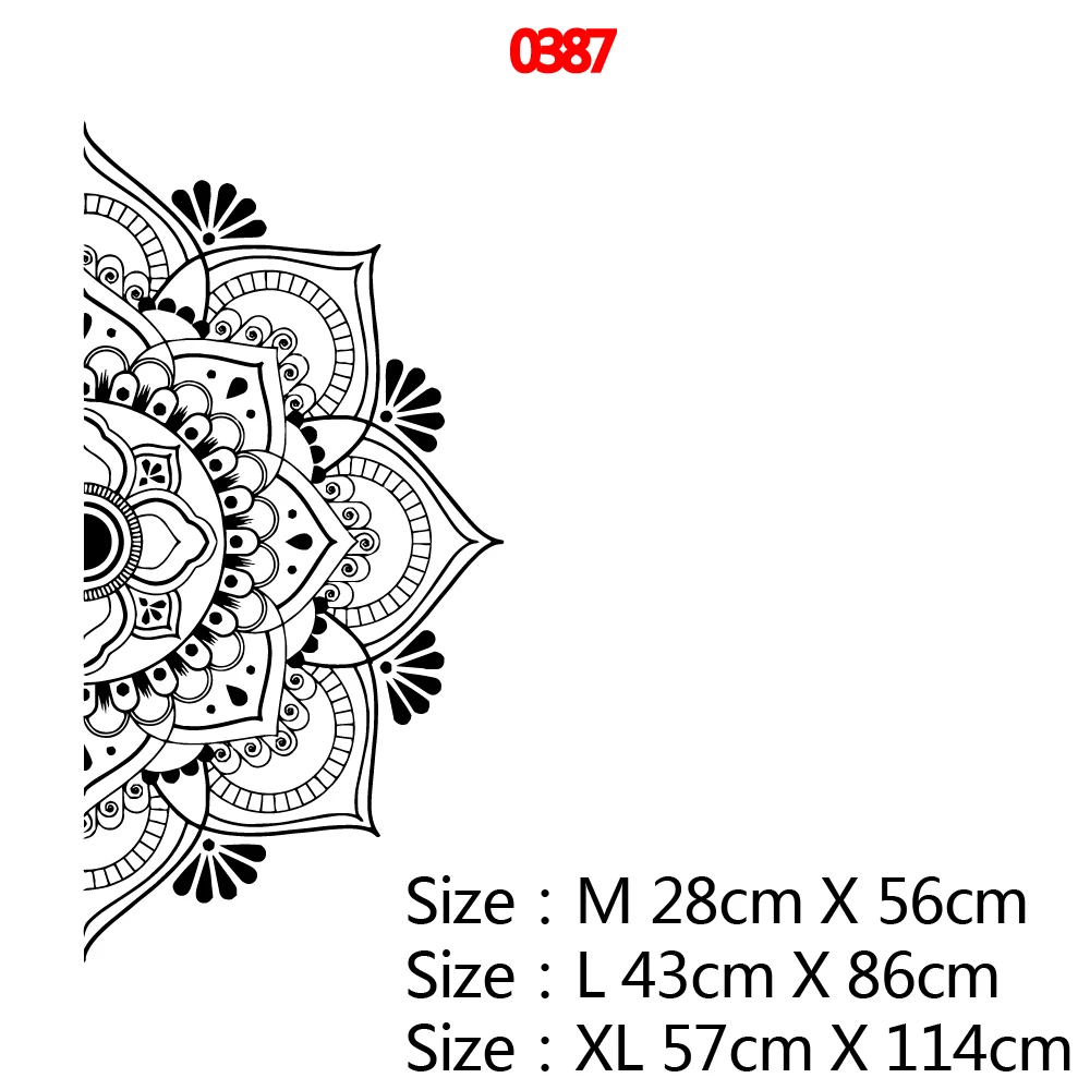 Религия Мандала декоративные настенные наклейки домашний декор для гостиной Детская комната Йога виниловые наклейки украшения спальни обои