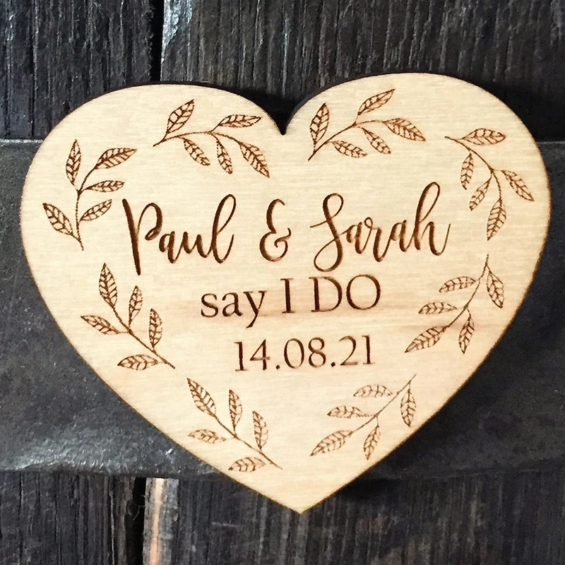  Personalised Wooden Save the Date Magnet Wedding Date Wedding Invite Wedding Favours Save The Date  - 4.00017E+12
