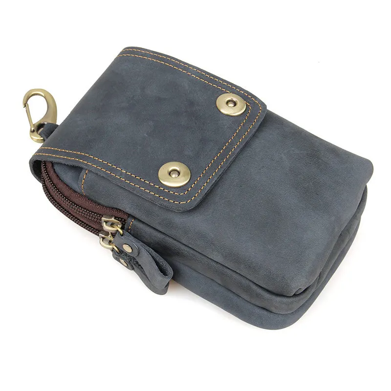 Skup Skórzana torba podróżna męska saszetka na pasek solidna skóra Fanny pack