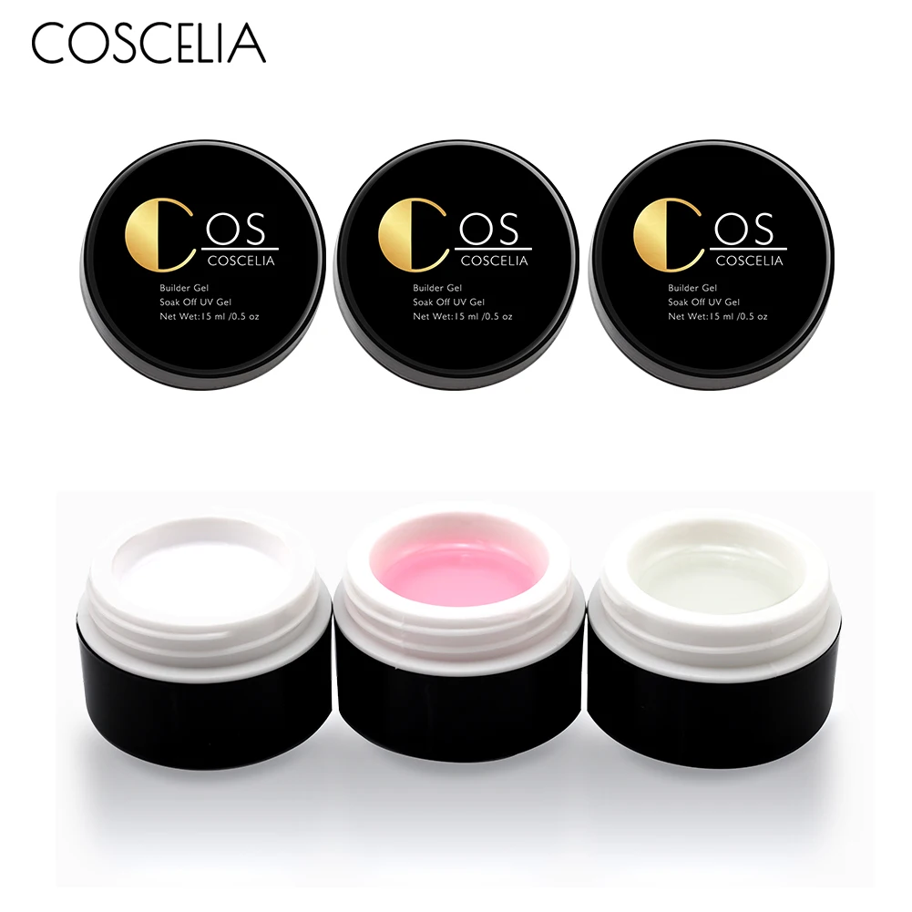 COSCELIA чистые цвета рандомный УФ гель для ногтей наращивание Типсы Гель лак