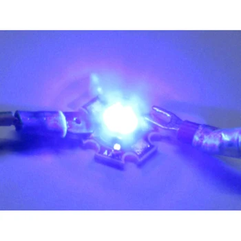 

LEDLUX PL0101B Power Led 1W Blue color 3,0-3,4V DC 350mA 20 lumens heatsink plate included 460-470nm