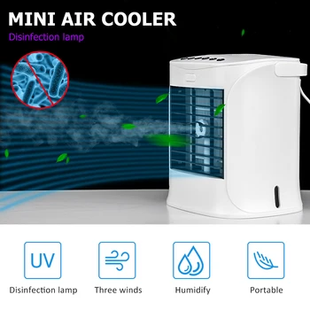 

Multifuntion Air Conditioner Portable Air Conditioner Humidifier Purifier With UV Disinfection Lamp Air Cooler Home Office Desk